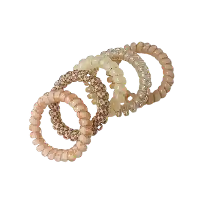 希铃 果冻彩色系列 电话圈组合款 树脂 发圈/头绳 女款