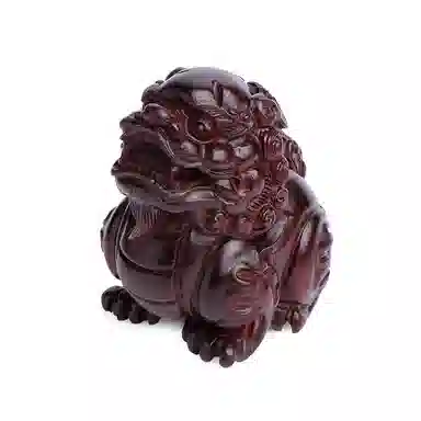 木盛缘 【鸿运当头 吸金貔貅】雕刻随身盘玩文玩#好运 紫檀属 把件 男款