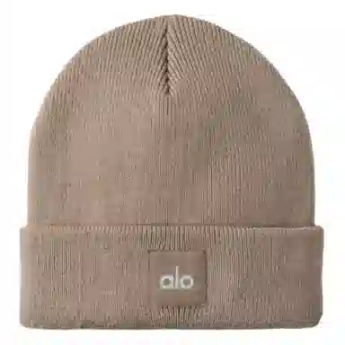 alo yoga Wool Blend Beanie Brown