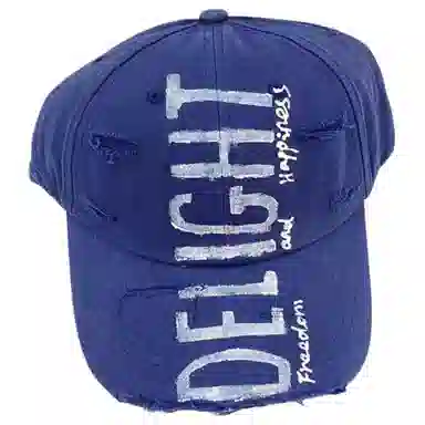 浪莎 时尚涂鸦字母破洞潮流风 棉 鸭舌帽 男女同款情侣款