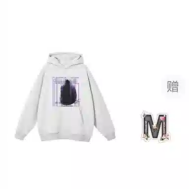 棉购 春秋连帽潮流宽松韩版上衣学生口袋带帽套头休闲加绒外套卫衣 男女同款