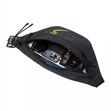 北极猎人 韩系小众休闲时尚潮流简约出行高颜值通勤 皮膜 腰包 常规 男女同款情侣款 多色