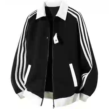 悍戈 美式重磅潮流拼接撞色大码情侣棒球服休闲时尚卫衣 男女同款
