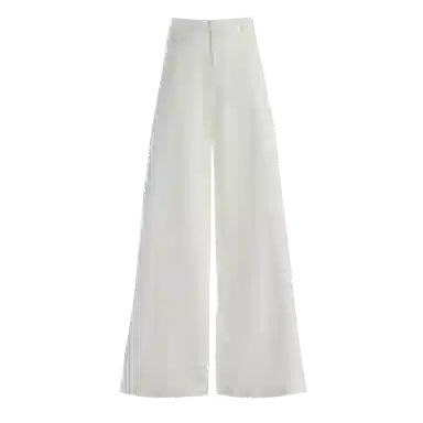 兰缪 纯色简约百搭垂感慵懒设计高级感直筒阔腿裤休闲裤  女款