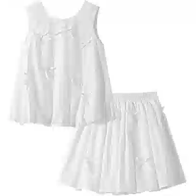 THREE Bow Tie Sleeveless Set