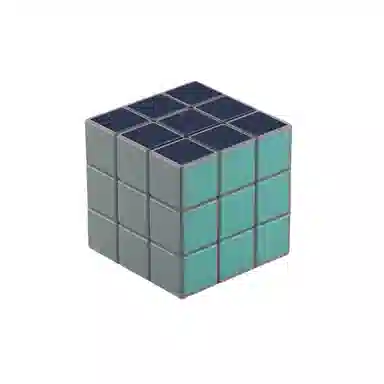 万格 纯色马卡龙三阶渐变创意益智顺滑初学者解压玩具 魔方