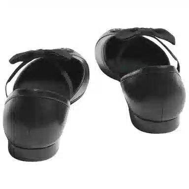 CHANEL 25B Mary Jane Flats Black