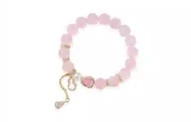 【招桃花 旺财运】 百利金 招财福禄 精致轻奢优雅气质国潮新中式平安转运简约精致经典百搭小众设计葫芦 粉水晶 手链 男女同款情侣款