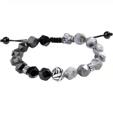 华髻 招财平安转运国潮事业高升学业上岸卷叶转运珠新中式本命年招财小众#好运 黑曜石 手链 男女同款情侣款