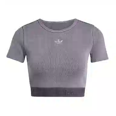 adidas originals ESSENTIALS RIB WASHED SS25 T
