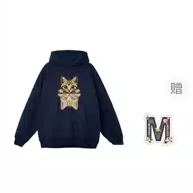 棉购 连帽潮流情侣宽松帽衫美式重磅外套上衣卫衣 男女同款