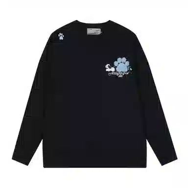 HARSH AND CRUEL Embroidered Puppy Long Sleeve T-Shirt