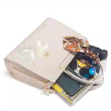 老人头 新中式大气国风刺绣优雅知性单肩斜挎包 合成革 手提包 常规 女款 多色