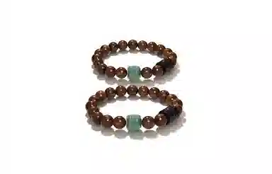 百利金 纳福醒狮 平安转运顺遂如意国潮复古新中式简约精致气质百搭高级感小众设计转运珠手饰 金丝檀木 手串 男女同款情侣款