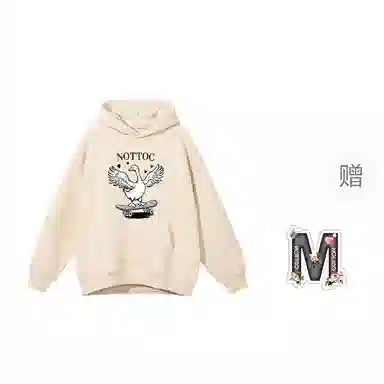 棉购 连帽个性潮流宽松韩版口袋带帽套头卫衣 女款