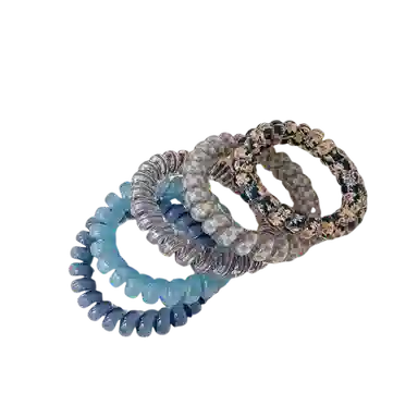 希铃 果冻彩色系列 电话圈组合款 树脂 发圈/头绳 女款