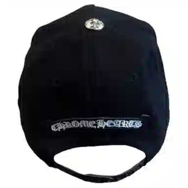 Chrome Hearts Embroidered Cotton Baseball Cap Black