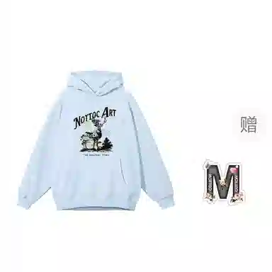 棉购 美式复古连帽宽松连帽春秋上衣街头学院风原创百搭基础款潮流时尚加绒保暖卫衣男 女款