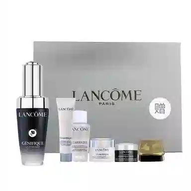 兰蔻 小黑瓶 肌底液礼盒护肤套装 淡纹紧致保湿滋润修护补水抗氧化收缩毛孔 第二代 五件套