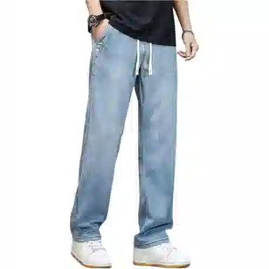 金盾 夏季凉感宽松长裤牛仔裤 男款