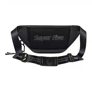 北极猎人 韩系小众休闲时尚潮流简约出行高颜值通勤 皮膜 腰包 常规 男女同款情侣款 多色