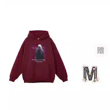 棉购 春秋连帽潮流宽松韩版上衣学生口袋带帽套头休闲加绒外套卫衣 男女同款