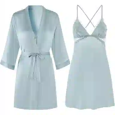 潞优野 带胸垫纯欲风舒适亲肤睡衣套装 女款