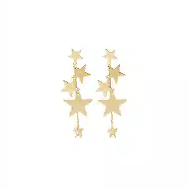 希遇 星河坠影耳 国潮 轻奢气质高级感甜美小众法式优雅设计感 日常经典百搭首饰#好运 合金 耳环 女款