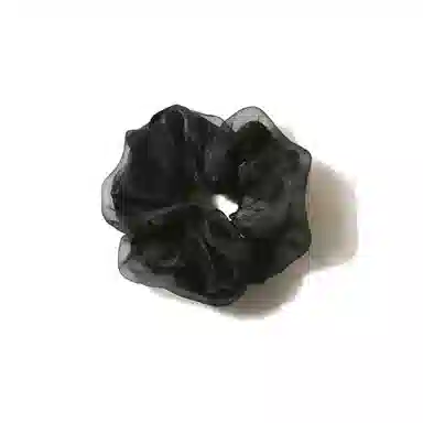 【超仙纯色网纱】 攸委 高级感精致大肠圈气质女孩扎头发简约温柔 绢纱 发圈百搭日常女生丸子头头饰 女款