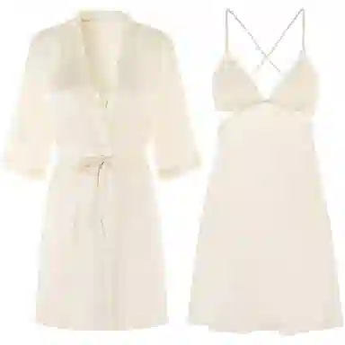 潞优野 带胸垫纯欲风舒适亲肤睡衣套装 女款