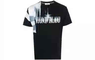 Stone Island FW22 Logo Print T-Shirt Black