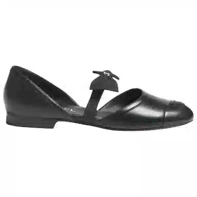 CHANEL 25B Mary Jane Flats Black
