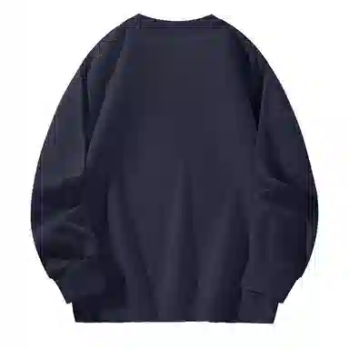 棉致 星光十字简约纯色复古休闲柔软抗皱舒适基础百搭美式街头宽松落肩套头圆领卫衣 男女同款