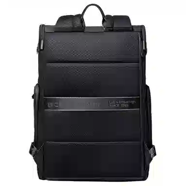 北极猎人 经典休闲潮流百搭短途出差 牛津布 双肩包 男款 黑色