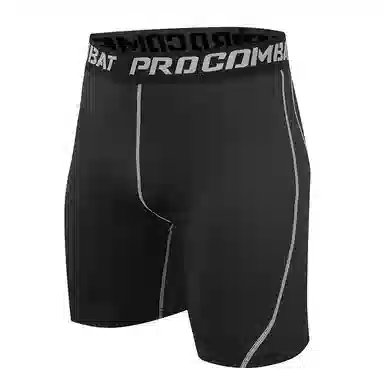 左岸 紧身男夏季轻薄透气弹力速干裤男学生篮球五分打底裤休闲跑步田径训练裤健身裤子薄款修身显瘦运动短裤 男款