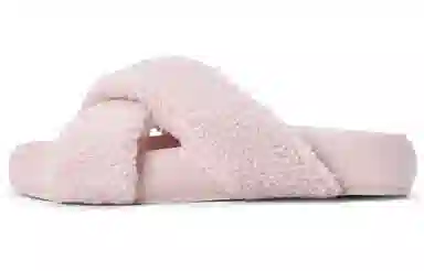 CHARLES&KEITH Plush Cross Strap Slides