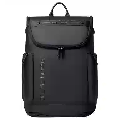 北极猎人 经典休闲潮流百搭短途出差 牛津布 双肩包 男款 黑色