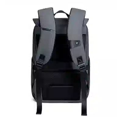 北极猎人 复古高级感通勤商务气质百搭 涤纶 双肩包 常规 男款 黑色