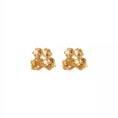 希遇 夏日缤纷小清新时尚潮流 轻奢气质高级感甜美小优雅设计感 日常经典百搭#好运 合金 耳环 女款