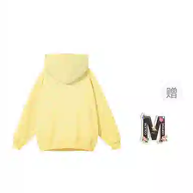 棉购 人物宽松适中连帽长袖卫衣 女款