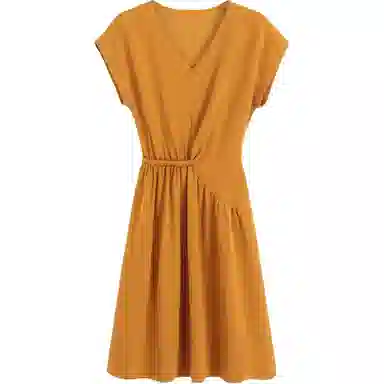 沐晓欣 百搭潮流时尚舒适短袖连衣裙 女款