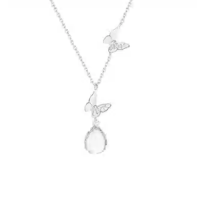 希遇 亿汐蝶恋 新中式国潮轻奢小众设计日常百搭 精致高级质感 时尚简约 温柔大方 #好运 玉髓 项链 男女同款情侣款