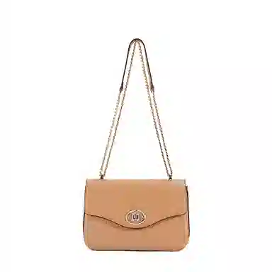 都宝路 质感百搭轻便日常通勤约会出行简约菱格链条 牛皮拼合成革 单肩斜挎包 女款 多色