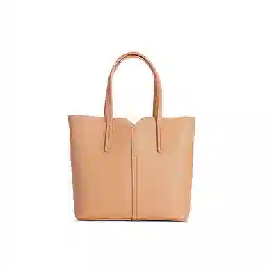 都宝路 精致简约大容量 合成革 水桶包斜挎包 中号 女款 杏色/粉色/米白/黑色