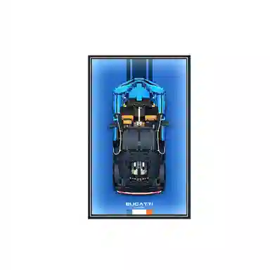 LIGHT YOUR BRICKS Lamborghini Ferrari Wall Display Panel