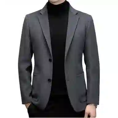 时尚优雅保暖男士羊毛毛呢双面尼外套西装 男款
