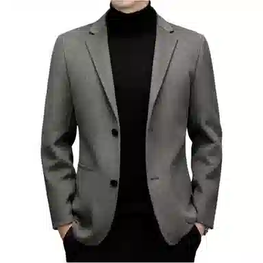 时尚优雅保暖男士羊毛毛呢双面尼外套西装 男款