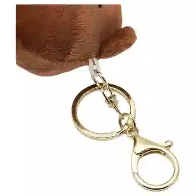 Craftsmanship Workshop Teddy Bear Keychain Brown/Yellow