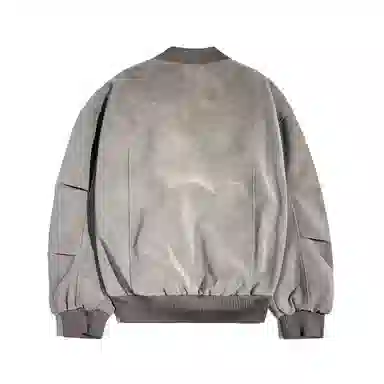 【dme】 美式复古做旧扎染设计感立领廓形棒球服时尚秋款百搭中性宽松休闲高品质小众长袖夹克外套 男女同款