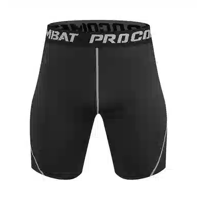 左岸 紧身男夏季轻薄透气弹力速干裤男学生篮球五分打底裤休闲跑步田径训练裤健身裤子薄款修身显瘦运动短裤 男款